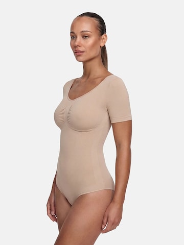 cfab Shaping bodysuit 'T-Shirt Bodysuit Sculpting Shapewear mit Slip' in Beige