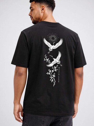 Neverless Shirt 'Crane' in Black