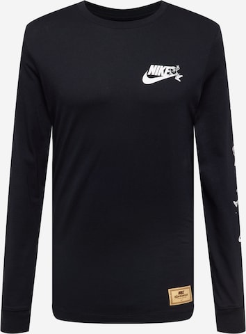 Nike Sportswear Póló - fekete: elől