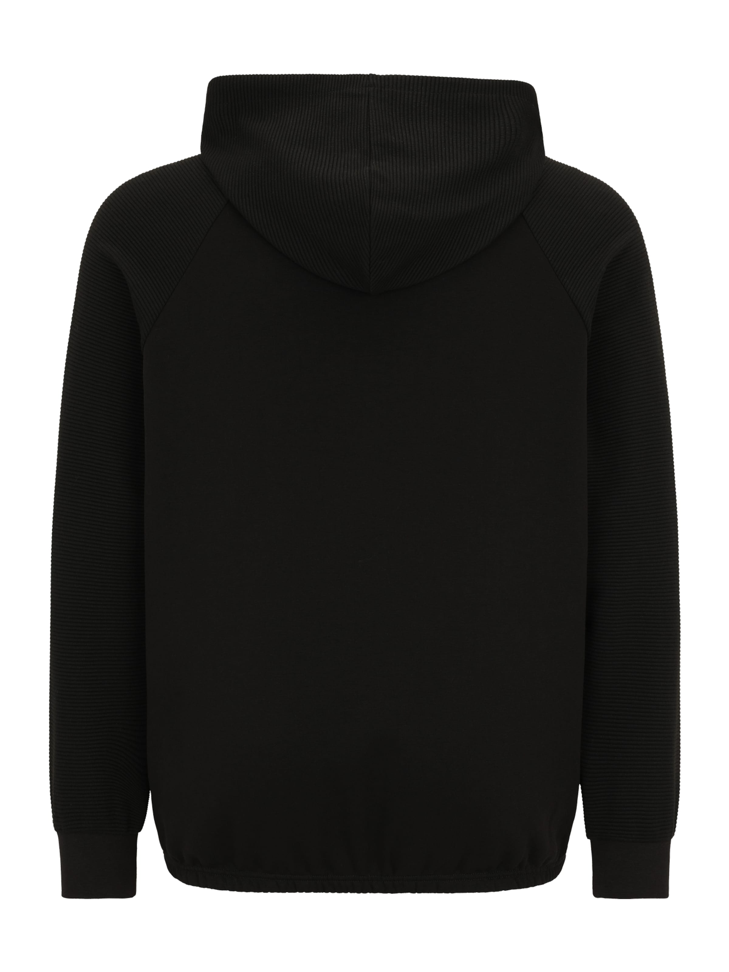Jack & Jones Plus - Sudadera con cremallera 'JJTHATCHER' en negro