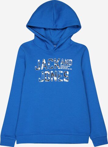 Sweat 'PEACE WALKER' Jack & Jones Junior en bleu : devant