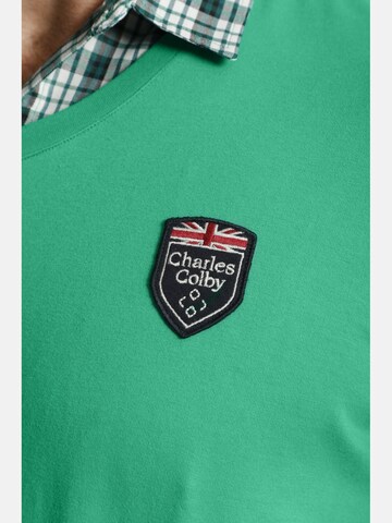 Charles Colby Sweatshirt 'Earl Farin' in Groen