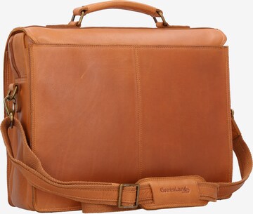 Greenland Nature Document Bag 'Nature' in Brown