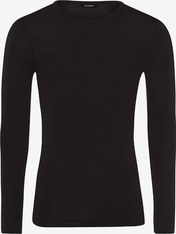 Hanro Shirt ' Woolen Silk ' in Grey: front