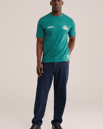 WE Fashion T-Shirt 'Côte d'Azur' in Grün