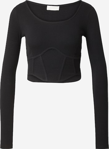 LeGer by Lena Gercke - Camiseta 'Darleen' en negro: frente