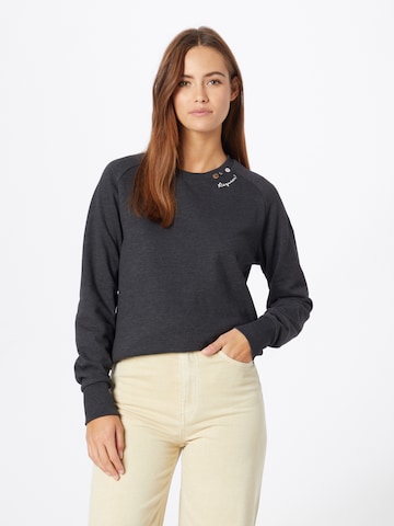 RagwearSweater majica 'FLORA' - siva boja: prednji dio