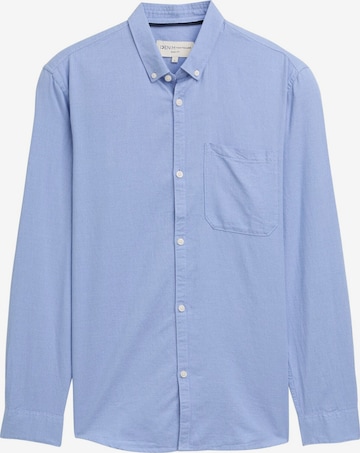 TOM TAILOR DENIM Regular fit Button Up Shirt in Blue: front