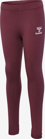 Hummel Skinny Spodnie sportowe 'Onze' w kolorze fioletowy
