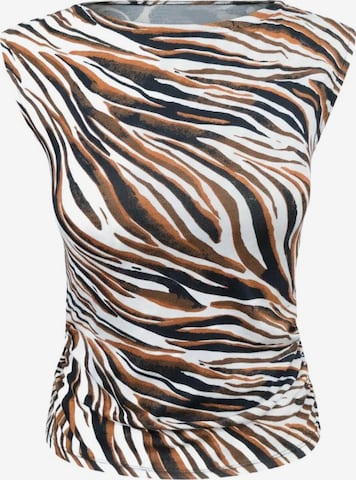 No Matter What Blouse in Bruin: voorkant