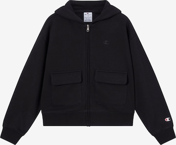 Champion Authentic Athletic Apparel - Casaco em moletão em preto: frente