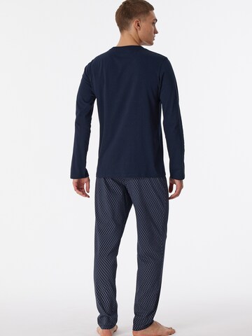 SCHIESSER - Pijama largo ' Casual Essentials ' en azul