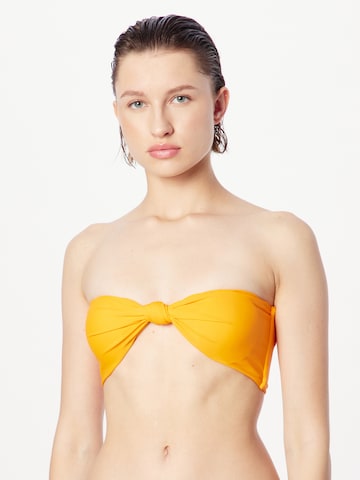 Bandeau Hauts de bikini Misspap en orange : devant