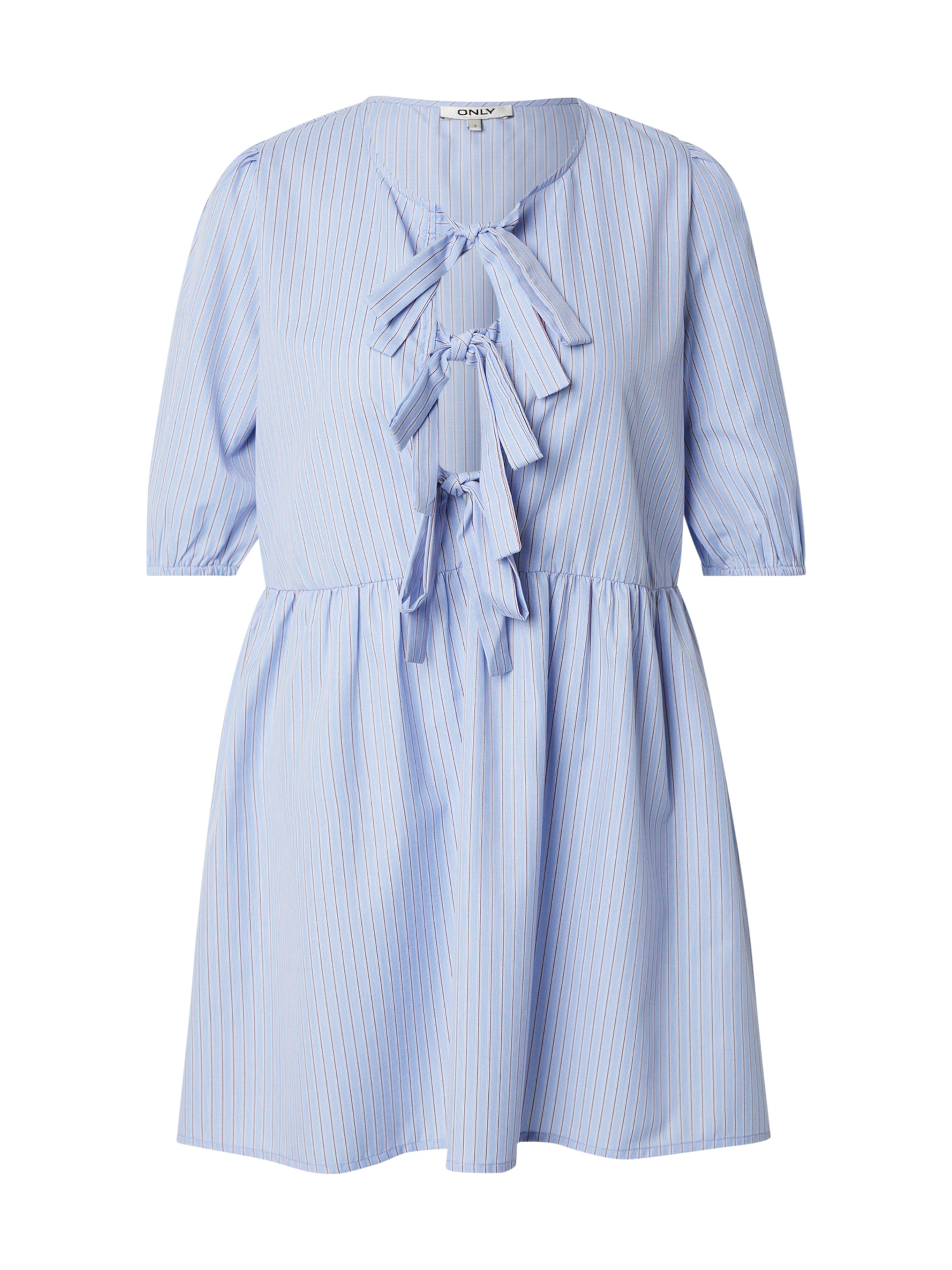 ONLY - Vestido camisero en azul: frente