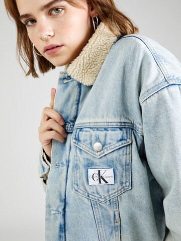 Calvin Klein Jeans Jacke 'Sherpa' in Blau