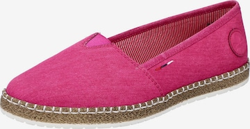 Espadrilles Rieker en rose : devant