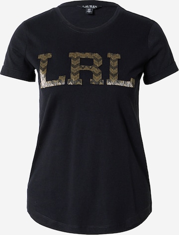 Lauren Ralph Lauren Тениска в черно: отпред