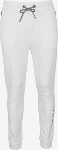 TOP GUN Tapered Sports trousers in White: front