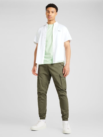 BOSS Green - Regular Fit Camisa 'Motion' em branco