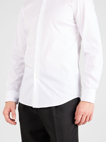 UNITED COLORS OF BENETTON Slim Fit Paita 'SHIRT' värissä valkoinen