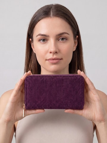 MILLYMILK® Wallet 'FONDO LARGE' in Purple: front