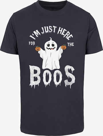 ABSOLUTE CULT Shirt 'Halloween - Boos' in Blue: front