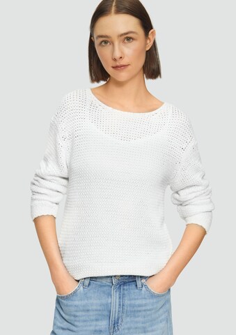 s.Oliver Pullover in Weiß: Vorderseite