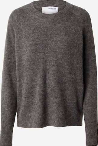 SELECTED FEMME Sweater 'Lulu' in Grey: front