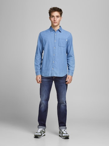 JACK & JONES regular Τζιν 'Clark' σε μπλε