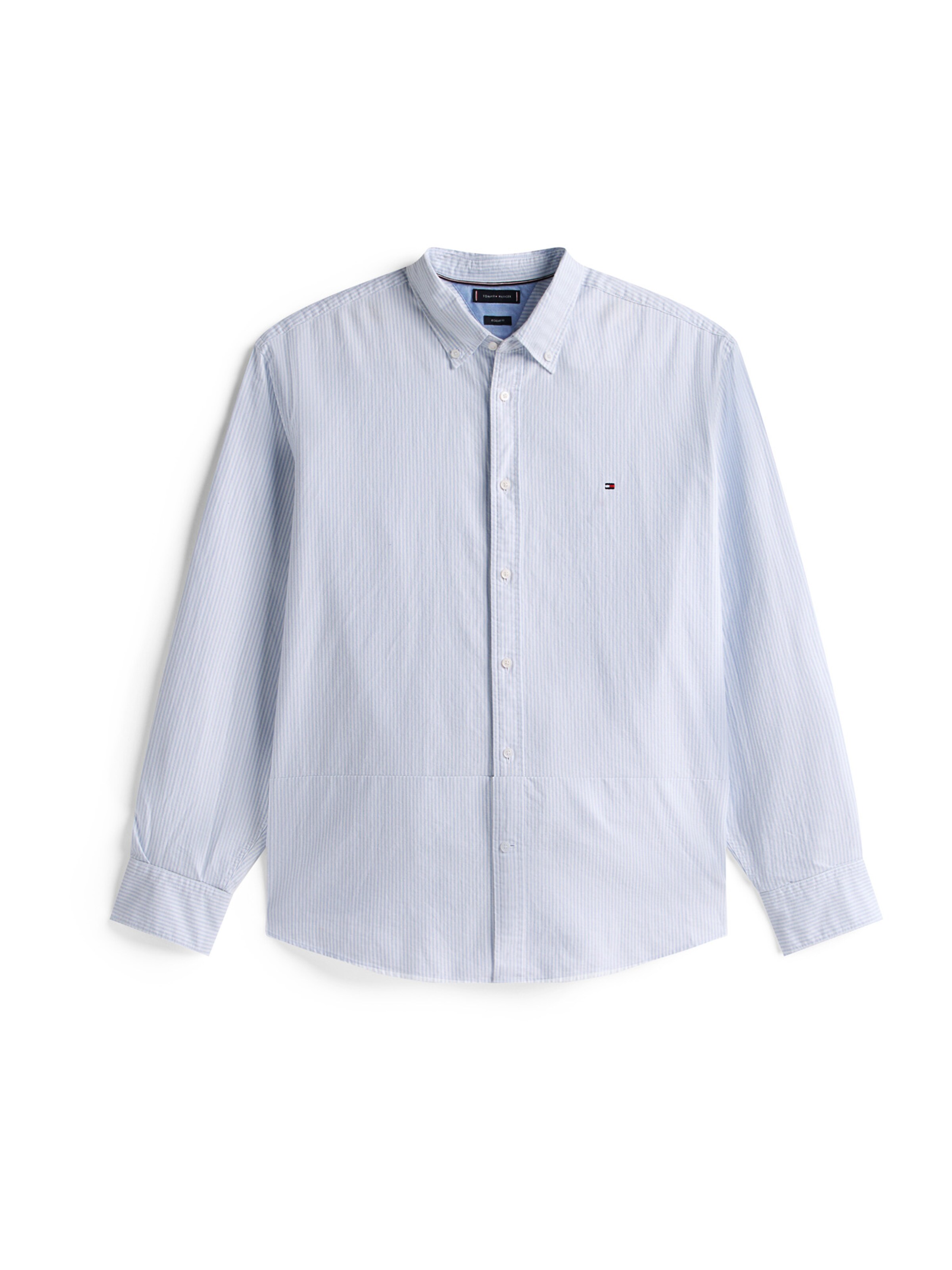 Tommy Hilfiger Big & Tall Regular fit Skjorta 'HERITAGE' i blå: framsida