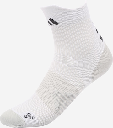 ADIDAS PERFORMANCE Athletic Socks 'Adizero Heat.Rdy' in White: front