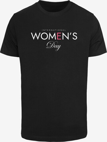 Merchcode Shirt 'WD - International Women's Day 4' in Black: front