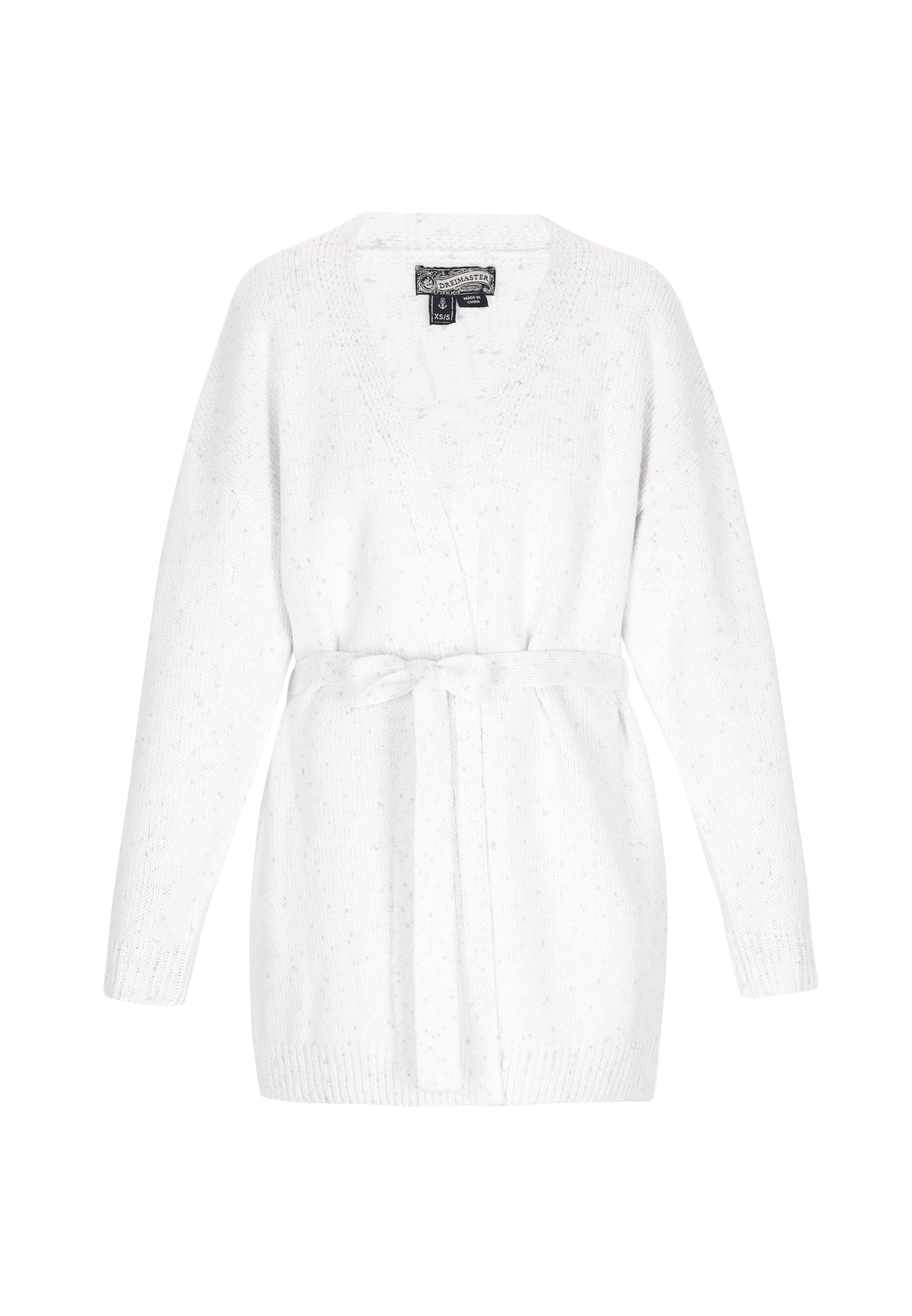 DreiMaster Vintage Kardigán - Biela: predná strana