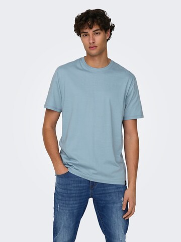 Tricou 'ONSMax' de la Only & Sons pe albastru: față