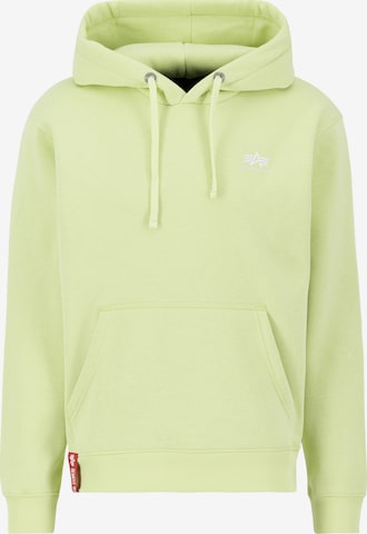 dzeltens ALPHA INDUSTRIES Sportisks džemperis: no priekšpuses