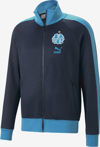 PUMA Training Jacket 'Olympique de Marseille' in Blue: front