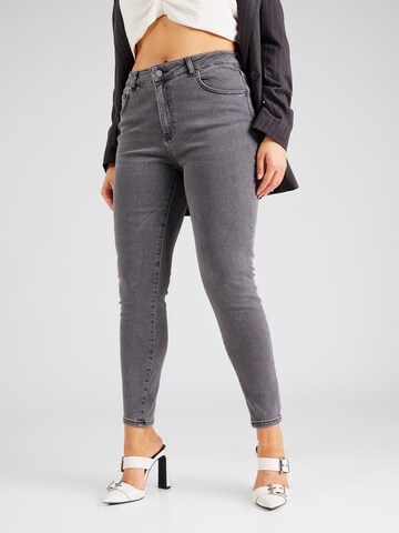 ABOUT YOU Curvy Kitsas Teksapüksid 'Hanna', värv hall: eest vaates