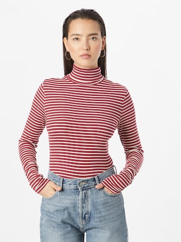 LEVI'S ® Shirt 'Ruched Turtleneck' in Red: front