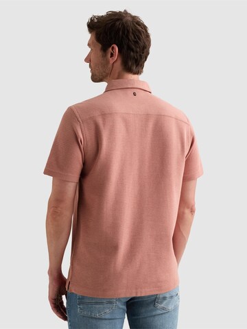 PME Legend Regular fit Overhemd 'Shirt with short sleeves in interlock jersey' in Roze