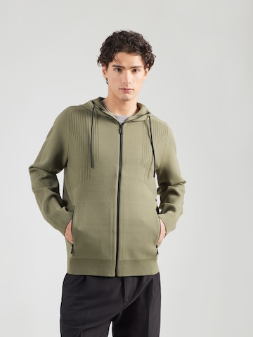 BOSS - Cárdigan 'Active Push' en verde: frente