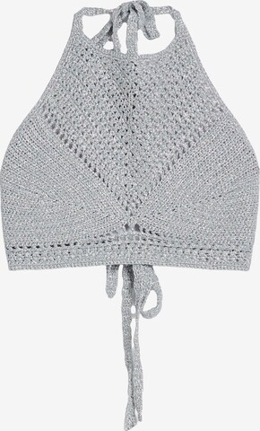 Bershka Stricktop in Silber: predná strana