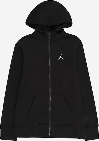 Jordan - Sudadera con cremallera en negro: frente