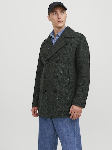 Manteau mi-saison JACK & JONES en vert : devant