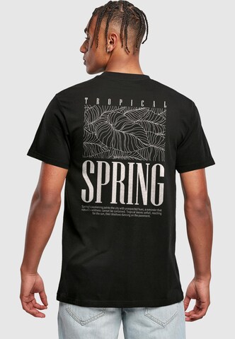 T-Shirt 'Tropical Spring' Merchcode en noir : devant
