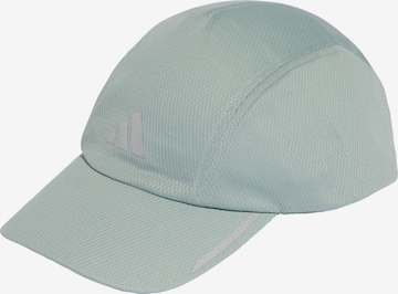 ADIDAS PERFORMANCE Athletic Cap in Green: front