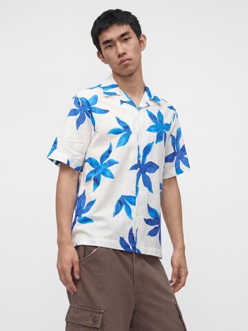 Only & Sons Comfort fit Button Up Shirt 'ONSCAIDEN' in White