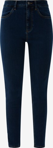 QS Skinny Jeans in Blauw: voorkant