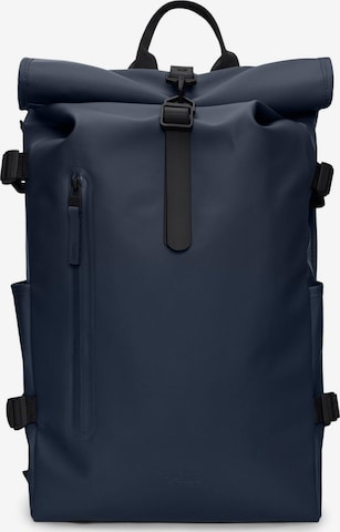 RAINS Backpack in Blue: front
