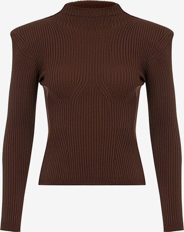 Pull-over NOCTURNE en marron : devant