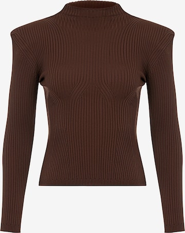 Pull-over NOCTURNE en marron : devant